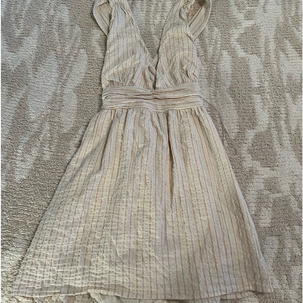 Gauze open back dress